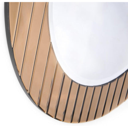 HomeRoots Yukon Gold Striped Mirror
