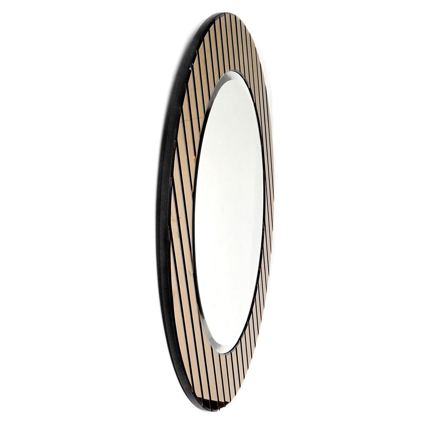 HomeRoots Yukon Gold Striped Mirror