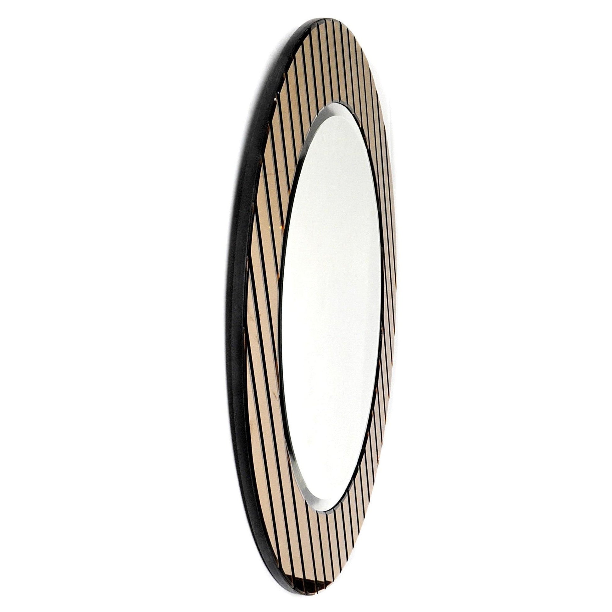 HomeRoots Yukon Gold Striped Mirror