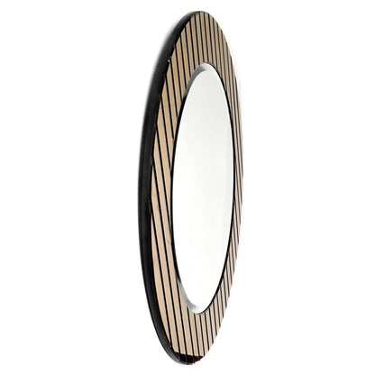 HomeRoots Yukon Gold Striped Mirror