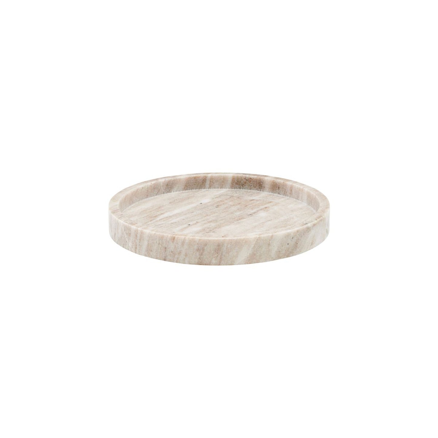 House Doctor 25 cm Marble Meraki Tray in Beige Finish