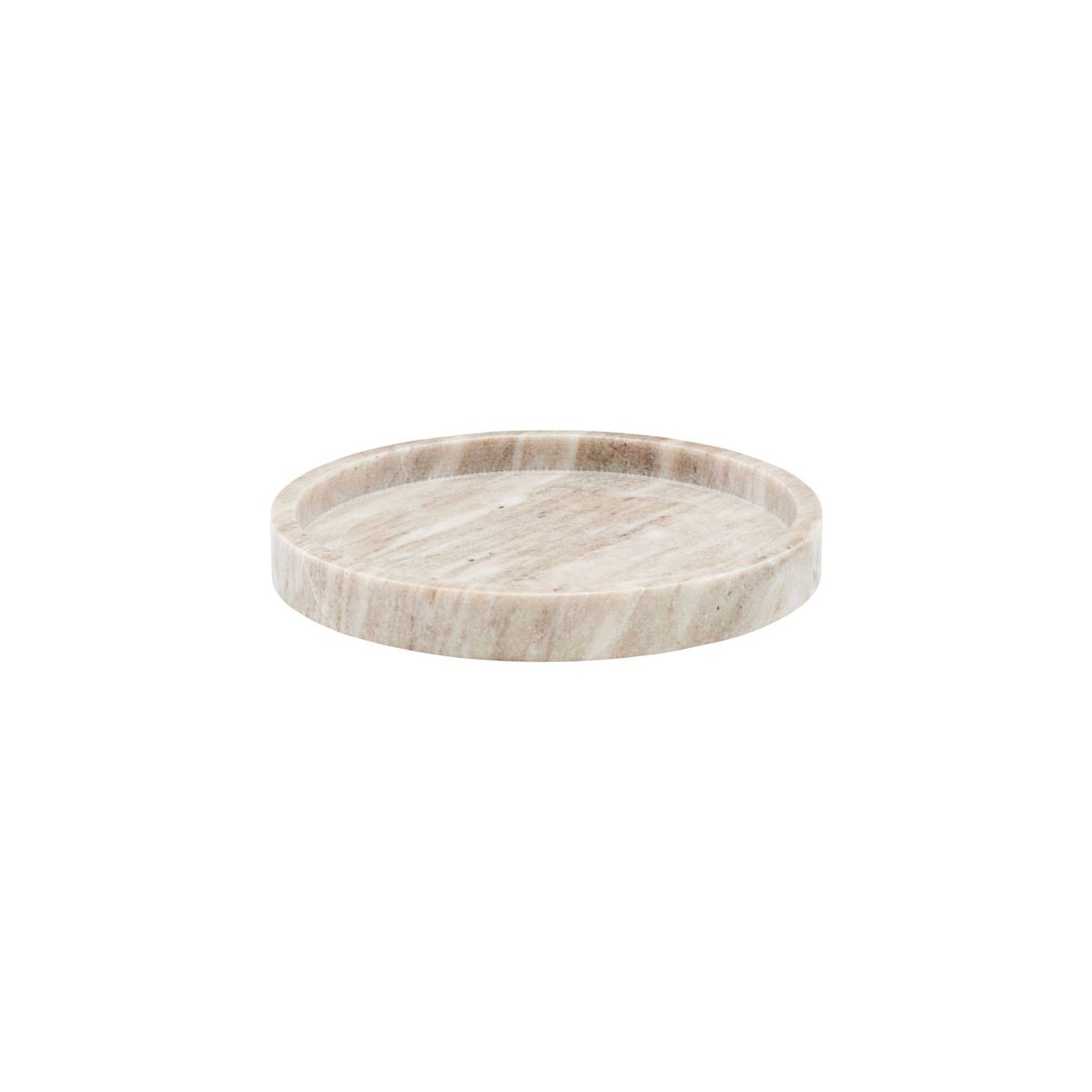 House Doctor 25 cm Marble Meraki Tray in Beige Finish