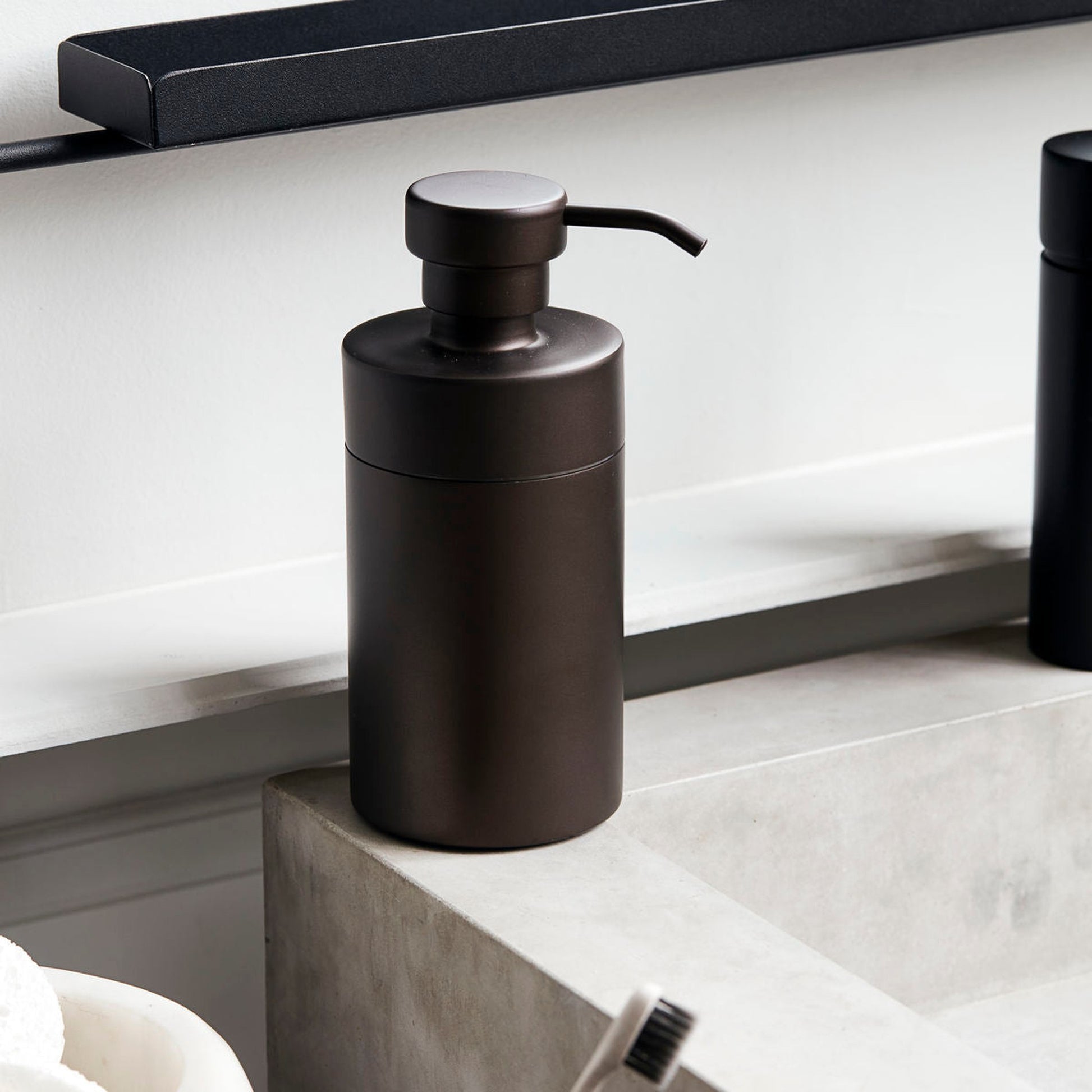 House Doctor Bush Soap Dispenser in Brown Finish