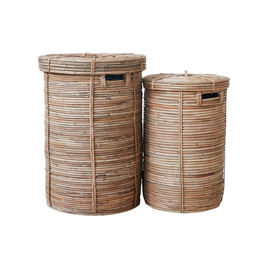 House Doctor Chaka Laundry Baskets With Natural Finish