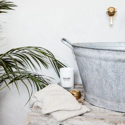 House Doctor Meraki Therapy Pillow in Beige Finish