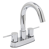 Huntington Brass Euro Center Set 4" Matte Black Vanity Faucet by Chemcore Industries