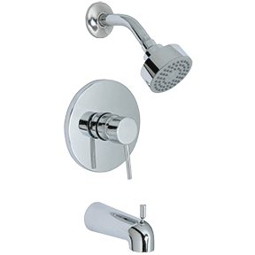 Huntington Brass Euro Chrome Tub and Shower Trim Kit by Chemcore Industries