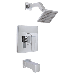 Huntington Brass Razo PVD Satin Nickel Tub and Shower Trim Kit by Chemcore Industries