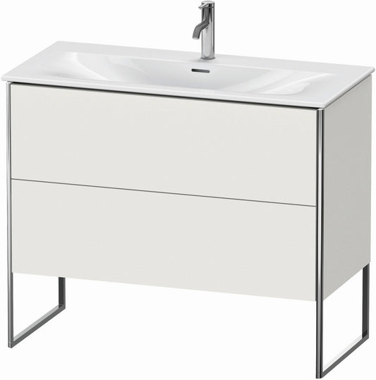Duravit XSquare 40" Nordic White Two Drawer Floorstanding Vanity Unit (XS452503939)