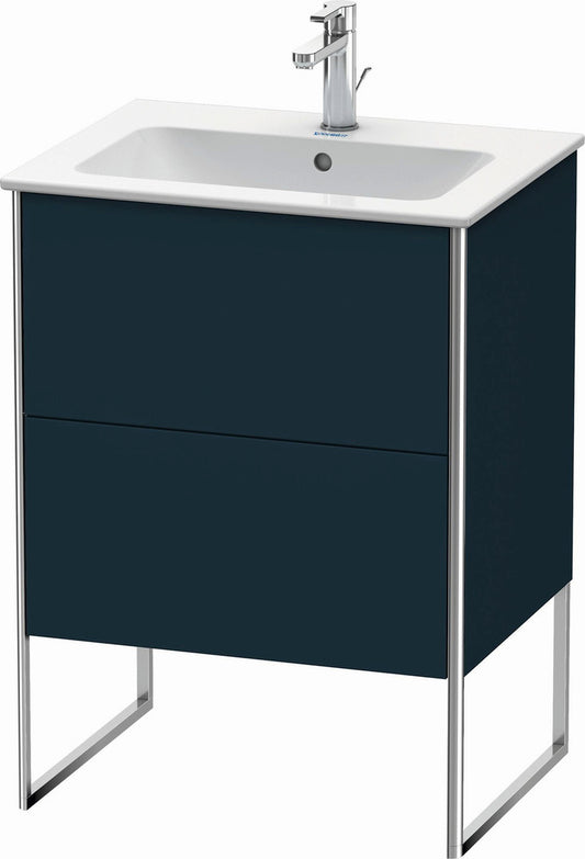 Duravit XSquare 24" Midnight Blue Two Drawer Floorstanding Vanity Unit (XS444509898)