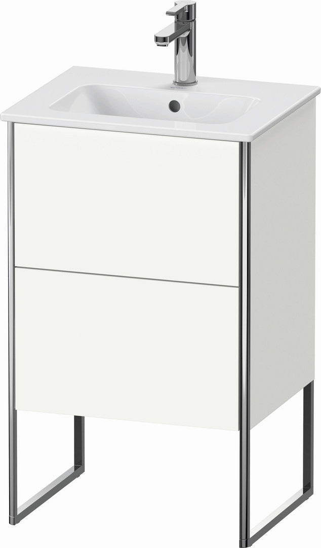 Duravit XSquare 20" White Satin Matt Two Drawer Floorstanding Vanity Unit (XS445703636)