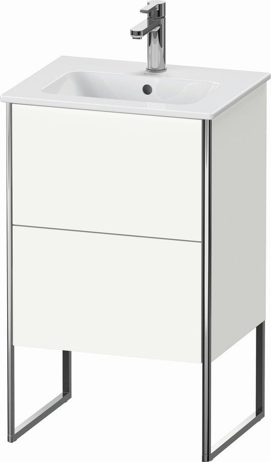 Duravit XSquare 20" White Satin Matt Two Drawer Floorstanding Vanity Unit (XS445703636)
