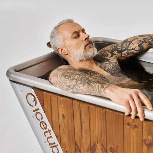Icetubs IceBath Large Thermowood and Stainless Cold Therapy Immersion Bath