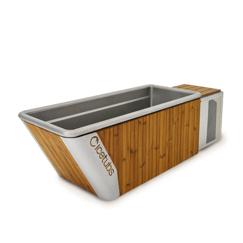 Icetubs IceBath Large Thermowood and Stainless Cold Therapy Immersion Bath