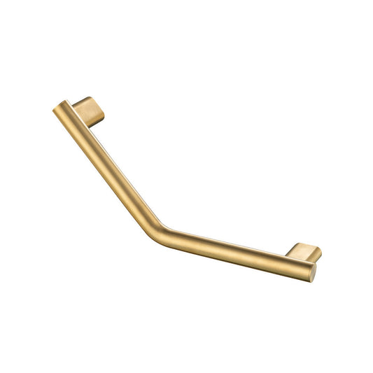 Isenberg 18" Angled Shower Grab Bar in Satin Brass