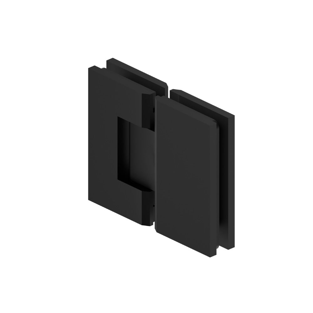 Isenberg 180 Degrees Glass To Glass Heavy Duty Shower Door Hinge in Matte Black Finish