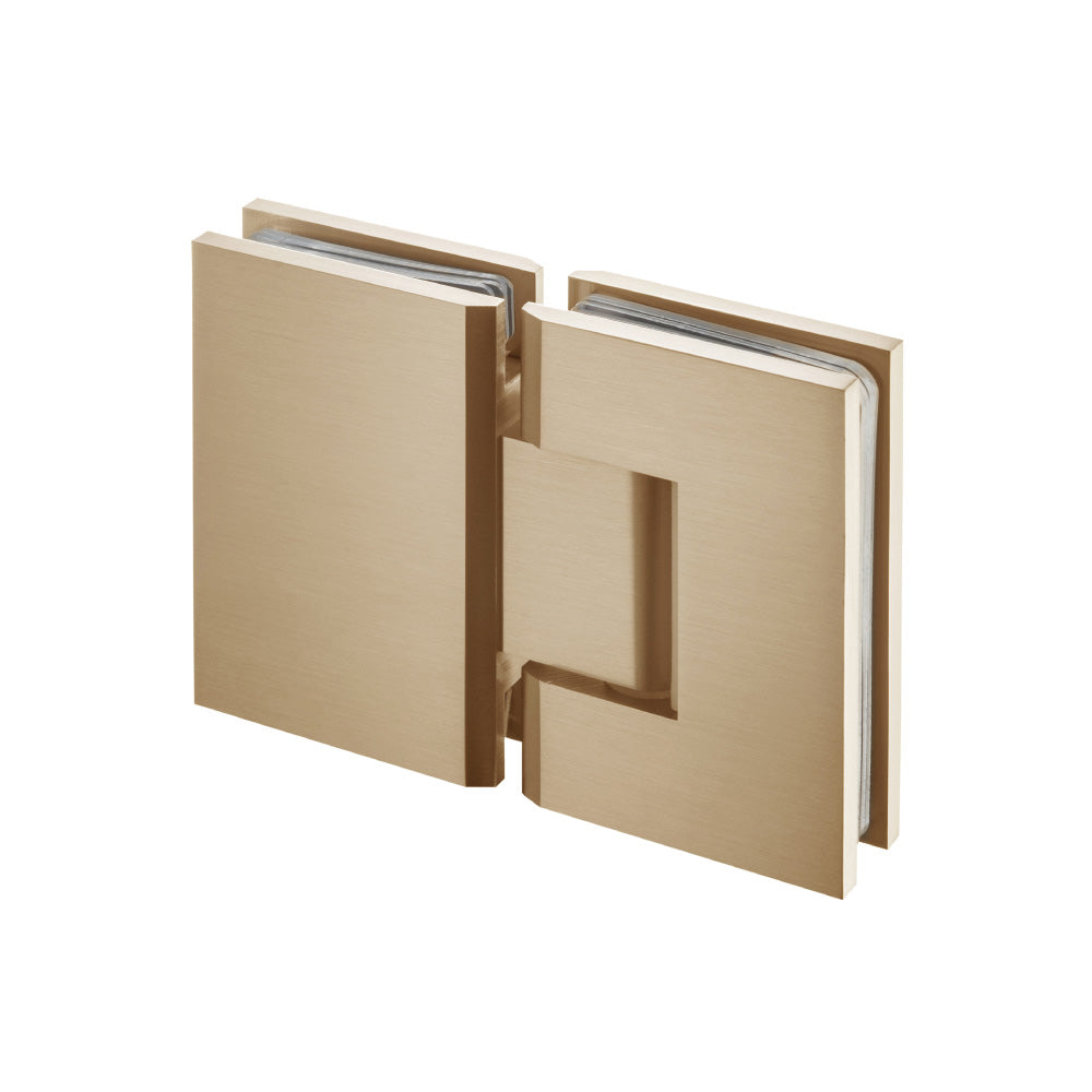 Isenberg 180 Degrees Glass To Glass Shower Door Hinge in Brushed Bronze Finish