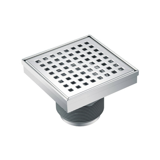 Isenberg 4" Stainless Steel Decorative Floor Drain in Chrome Finish