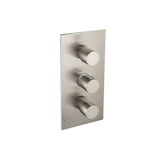 Isenberg Serie 100 3/4" Two Output Thermostatic Valve and Trim in Brushed Nickel