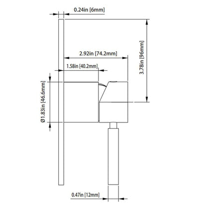 Isenberg Serie 100 Single Output Brushed Nickel PVD Wall-Mounted Shower Set With 3-Function ABS Shower Head, Single Handle Shower Trim and 1-Output Single Control Pressure Balance Valve