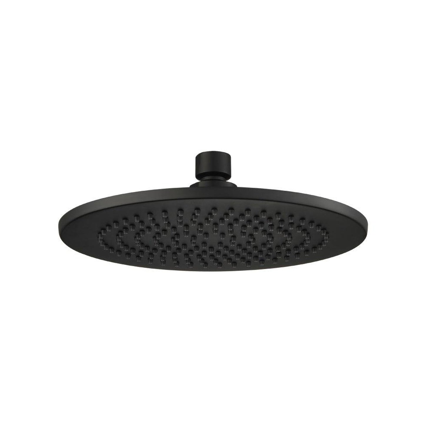Isenberg Serie 100 Single Output Matte Black Wall-Mounted Shower Set With Single Function Round Rain Shower Head, Two-Handle Shower Trim and 1-Output Wall-Mounted Thermostatic Shower Valve With Integrated Volume Control