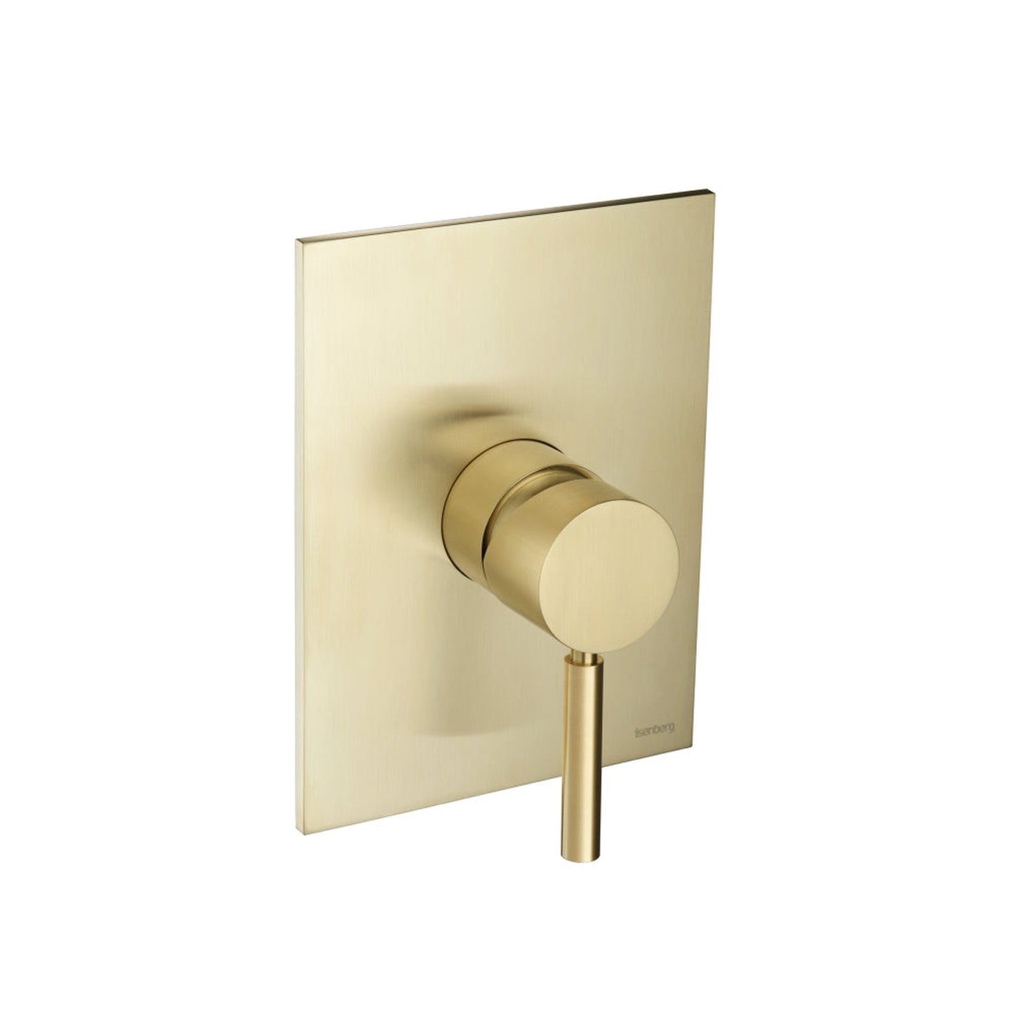 Isenberg Serie 100 Single Output Satin Brass PVD Wall-Mounted Shower Set With 6" Solid Brass Rainhead Shower Head, Single Handle Shower Trim and 1-Output Single Control Pressure Balance Valve