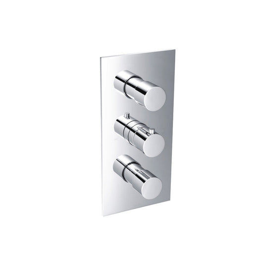 Isenberg Serie 100 Three Output Thermostatic Trim Set in Chrome