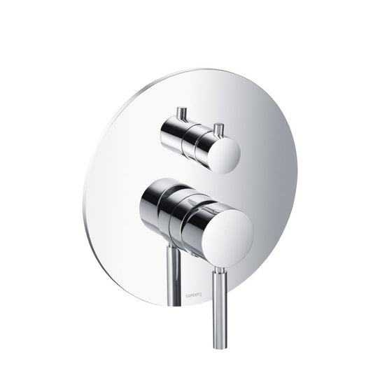 Isenberg Serie 100 Two Output Tub / Shower Trim With Pressure Balance Valve in Chrome (UF.2102CP)