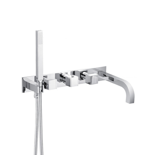 Isenberg Serie 150 Trim for Wall Mount Tub Filler With Hand Shower in Chrome