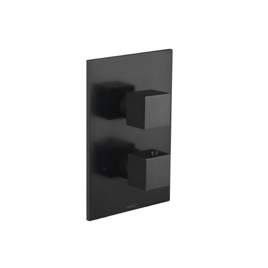 Isenberg Serie 160 3/4" Single Output Thermostatic Shower Valve and Trim in Matte Black