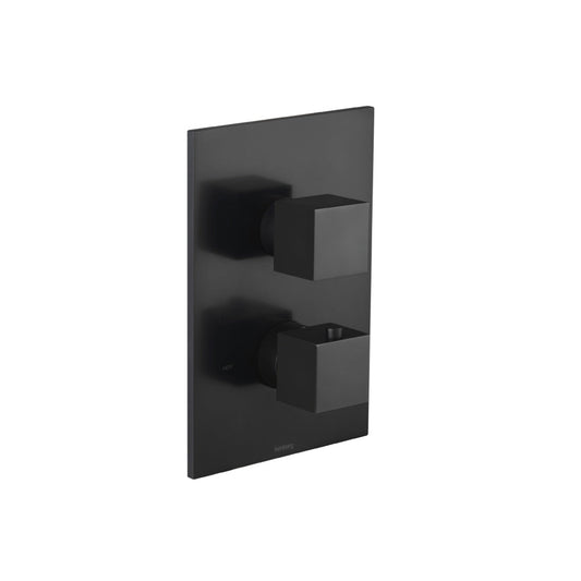 Isenberg Serie 160 3/4" Three Output Thermostatic Valve and Trim in Matte Black