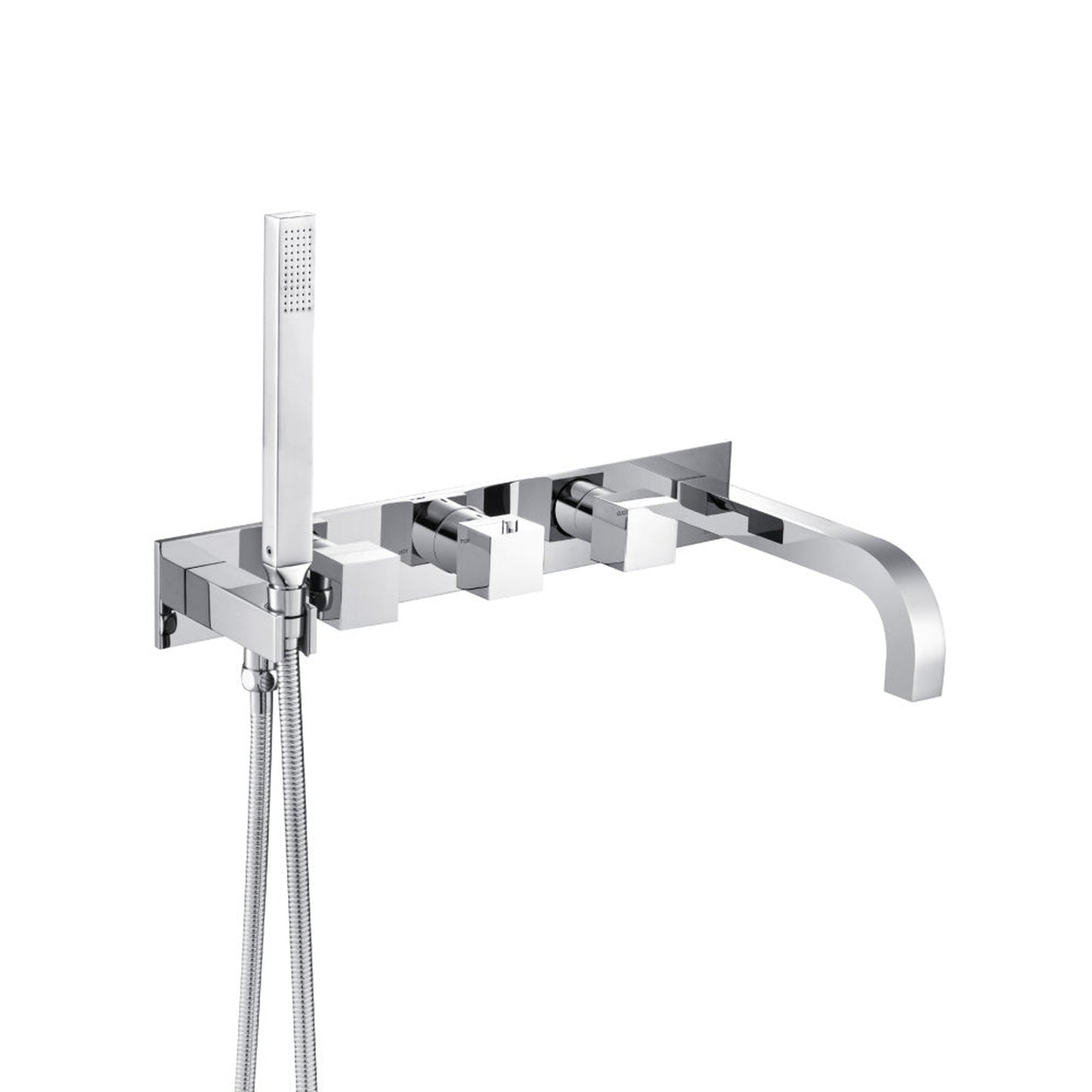 Isenberg Serie 160 Trim for Wall Mount Tub Filler With Hand Shower in Chrome