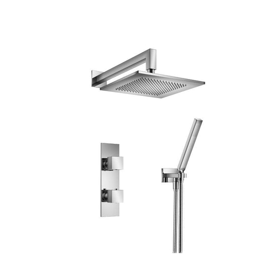 Isenberg Serie 160 Two Output Shower Set With Shower Head and Hand Held in Chrome (160.7250CP)