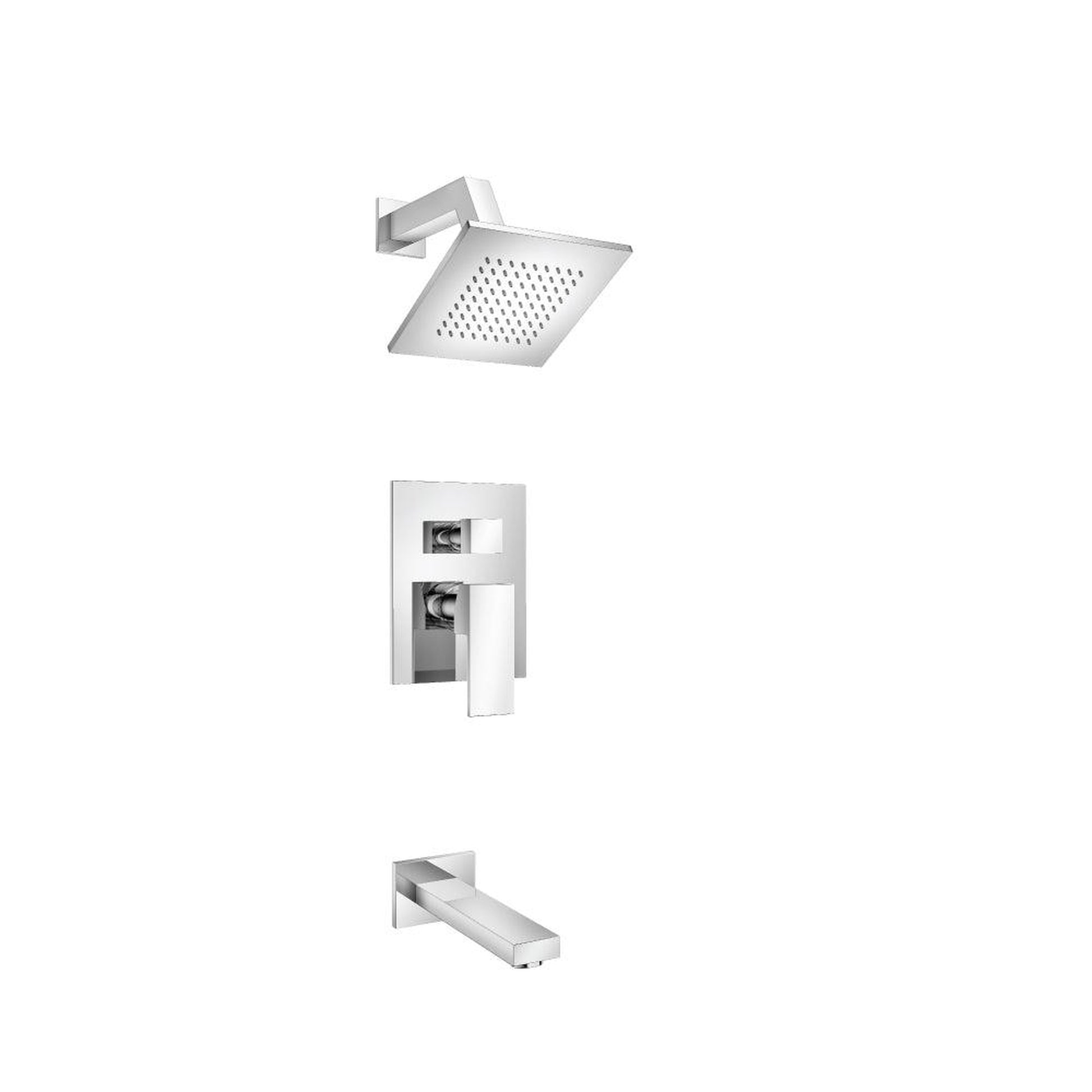 Isenberg Serie 160 Two Output Shower Set With Shower Head and Tub Spout in Chrome