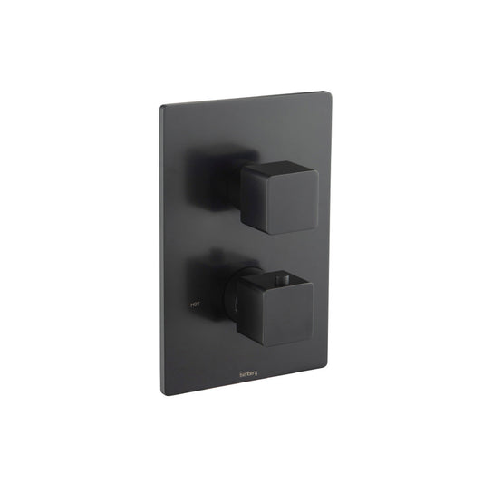 Isenberg Serie 196 3/4" Single Output Thermostatic Shower Valve and Trim in Matte Black