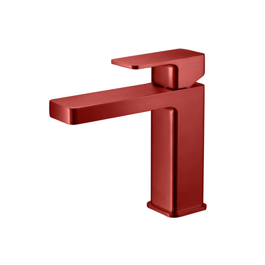 Isenberg Serie 196 Single Hole Top Handle Bathroom Faucet in Crimson
