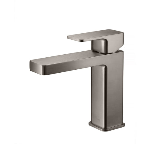 Isenberg Serie 196 Single Hole Top Handle Bathroom Faucet in Steel Grey