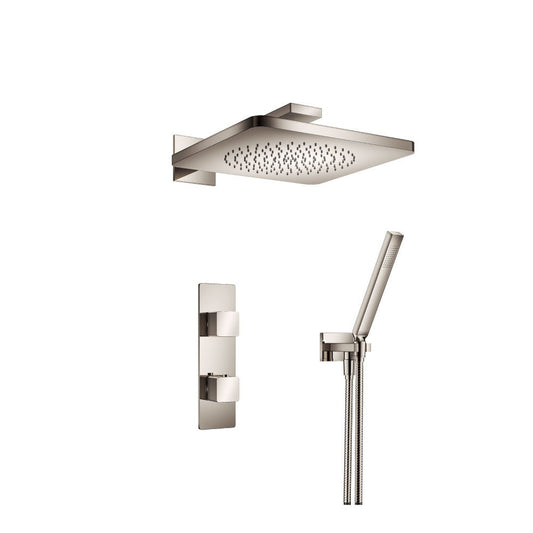 Isenberg Serie 196 Two Output Shower Set With Shower Head and Hand Held in Polished Nickel (196.7250PN)