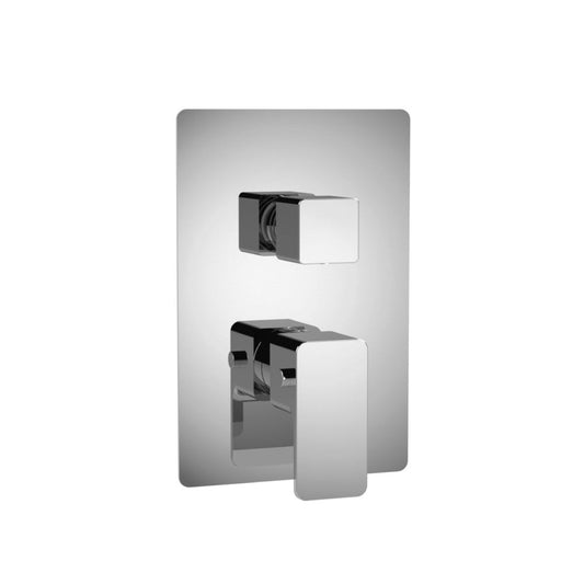 Isenberg Serie 196 Two Output Trim for Thermostatic Valve in Brushed Nickel