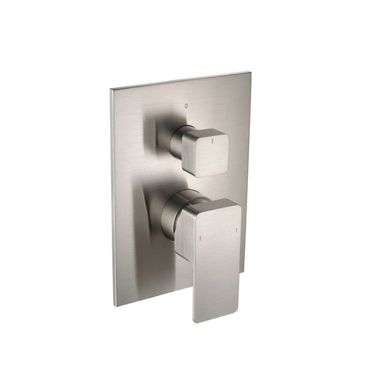 Isenberg Serie 196 Two Output Tub / Shower Trim With Pressure Balance Valve in Brushed Nickel