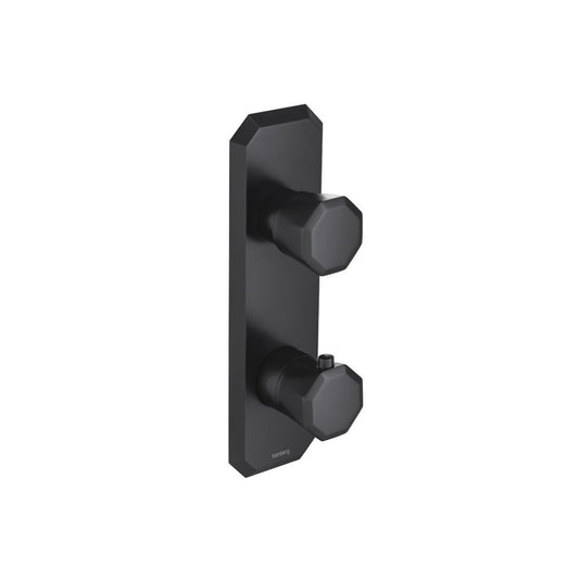 Isenberg Serie 230 3/4" Three Output Thermostatic Shower Valve and Trim in Matte Black