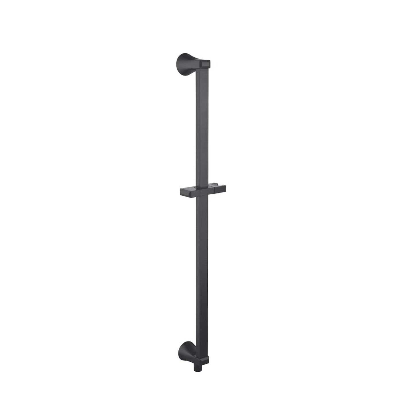 Isenberg Serie 230 Shower Slide Bar With Integrated Wall Elbow in Matte Black