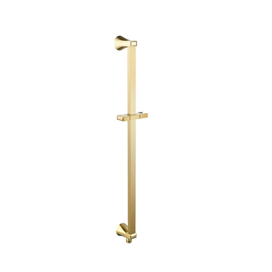 Isenberg Serie 230 Shower Slide Bar With Integrated Wall Elbow in Satin Brass