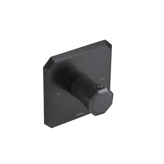 Isenberg Serie 230 Single Output Trim for 3/4" Thermostatic Valve in Matte Black