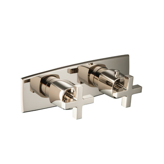 Isenberg Serie 240 3/4" Single Output Horizontal Thermostatic Shower Valve and Trim in Polished Nickel