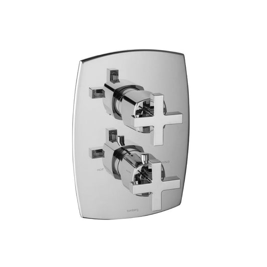 Isenberg Serie 240 3/4" Three Output Thermostatic Valve and Trim in Chrome