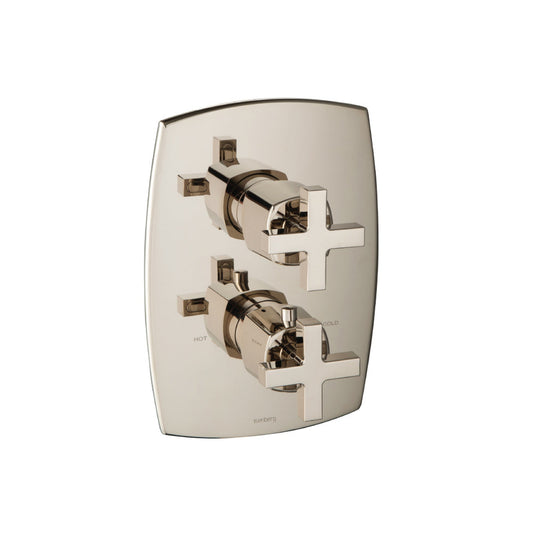 Isenberg Serie 240 3/4" Two Output Thermostatic Valve and Trim With 2-Way Diverter in Polished Nickel