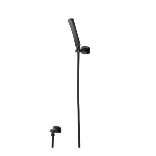 Isenberg Serie 240 Hand Shower Set With Wall Elbow, Holder and Hose in Matte Black