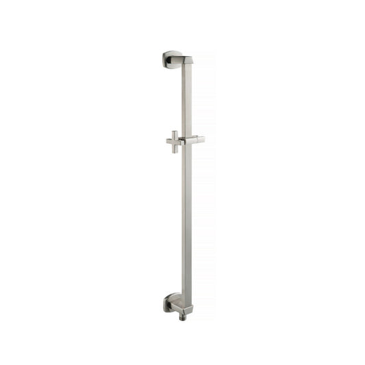 Isenberg Serie 240 Shower Slide Bar With Integrated Wall Elbow in Brushed Nickel