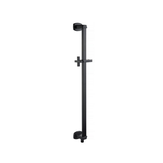 Isenberg Serie 240 Shower Slide Bar With Integrated Wall Elbow in Matte Black